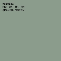 #8B9B8C - Spanish Green Color Image