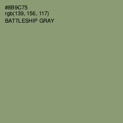 #8B9C75 - Battleship Gray Color Image