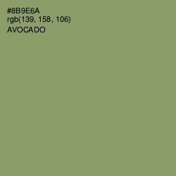 #8B9E6A - Avocado Color Image