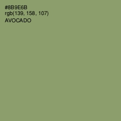 #8B9E6B - Avocado Color Image