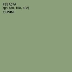 #8BA07A - Olivine Color Image