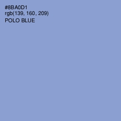 #8BA0D1 - Polo Blue Color Image