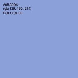 #8BA0D6 - Polo Blue Color Image