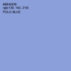 #8BA0DB - Polo Blue Color Image