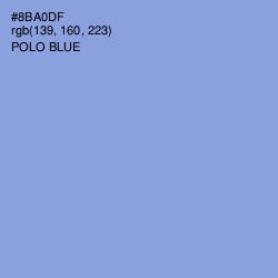 #8BA0DF - Polo Blue Color Image