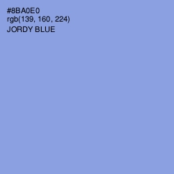 #8BA0E0 - Jordy Blue Color Image