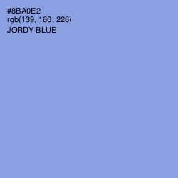 #8BA0E2 - Jordy Blue Color Image