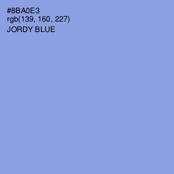 #8BA0E3 - Jordy Blue Color Image