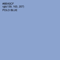 #8BA3CF - Polo Blue Color Image