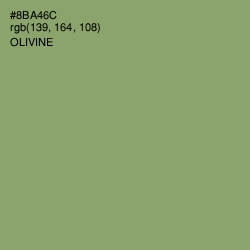 #8BA46C - Olivine Color Image