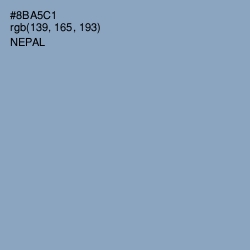 #8BA5C1 - Nepal Color Image