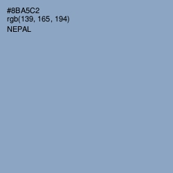 #8BA5C2 - Nepal Color Image