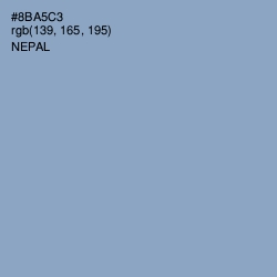 #8BA5C3 - Nepal Color Image