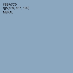 #8BA7C0 - Nepal Color Image