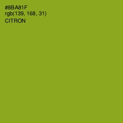 #8BA81F - Citron Color Image