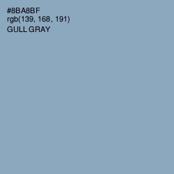 #8BA8BF - Gull Gray Color Image