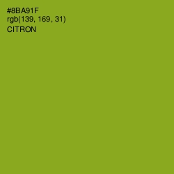 #8BA91F - Citron Color Image