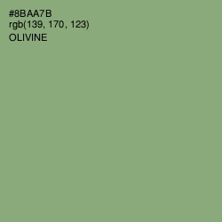 #8BAA7B - Olivine Color Image