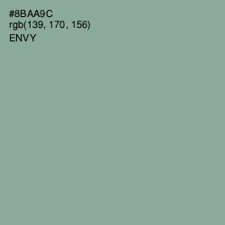#8BAA9C - Envy Color Image