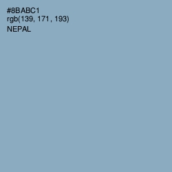 #8BABC1 - Nepal Color Image