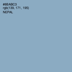 #8BABC3 - Nepal Color Image