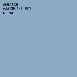 #8BABC5 - Nepal Color Image