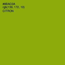 #8BAC0A - Citron Color Image