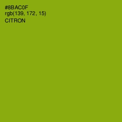 #8BAC0F - Citron Color Image