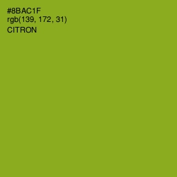 #8BAC1F - Citron Color Image