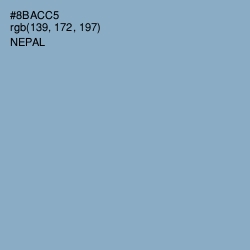#8BACC5 - Nepal Color Image