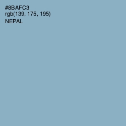 #8BAFC3 - Nepal Color Image