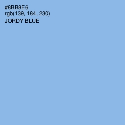 #8BB8E6 - Jordy Blue Color Image