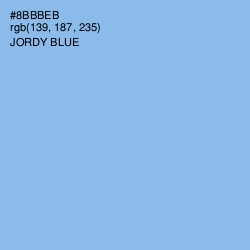 #8BBBEB - Jordy Blue Color Image