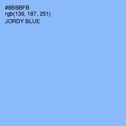 #8BBBFB - Jordy Blue Color Image