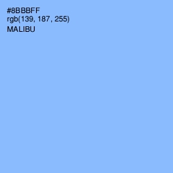 #8BBBFF - Jordy Blue Color Image