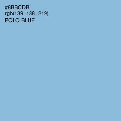 #8BBCDB - Polo Blue Color Image
