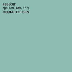 #8BBDB1 - Summer Green Color Image