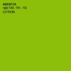 #8BBF0A - Citron Color Image