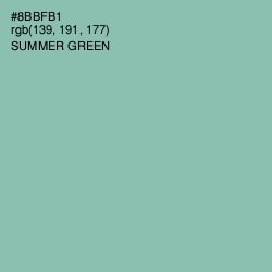 #8BBFB1 - Summer Green Color Image