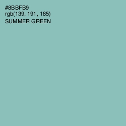 #8BBFB9 - Summer Green Color Image