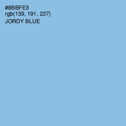 #8BBFE3 - Jordy Blue Color Image
