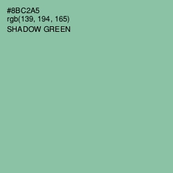 #8BC2A5 - Shadow Green Color Image