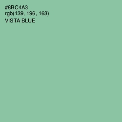 #8BC4A3 - Vista Blue Color Image