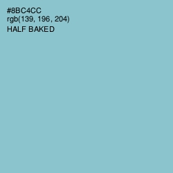 #8BC4CC - Half Baked Color Image