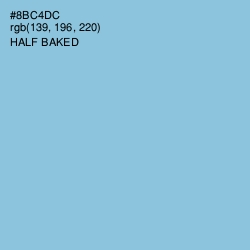 #8BC4DC - Half Baked Color Image