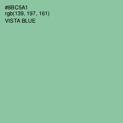 #8BC5A1 - Vista Blue Color Image