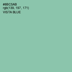 #8BC5AB - Vista Blue Color Image