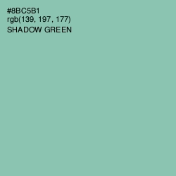 #8BC5B1 - Shadow Green Color Image