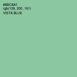 #8BC8A1 - Vista Blue Color Image