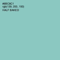 #8BC8C1 - Half Baked Color Image
